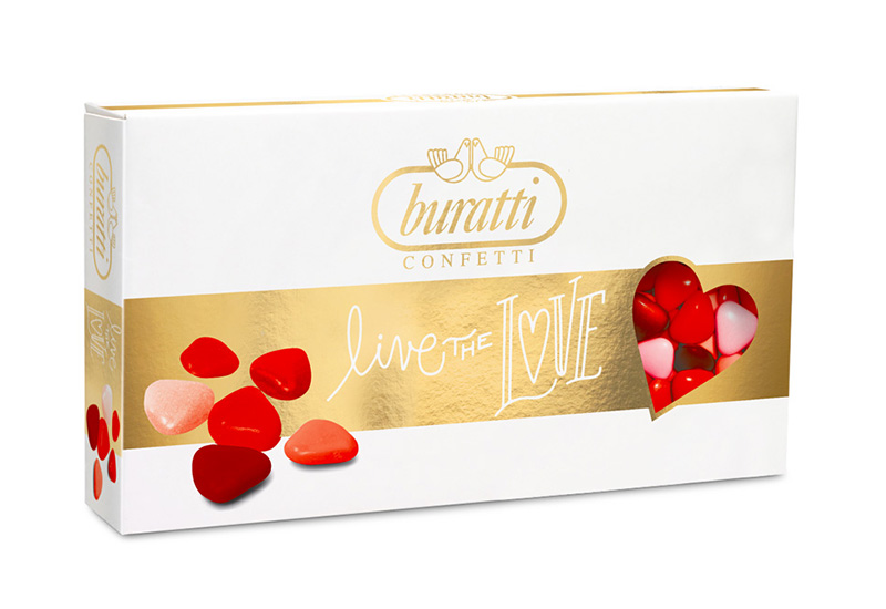 confetti cioccolato cuoriandoli rossi Buratti vendita online Le Mille e una Mella